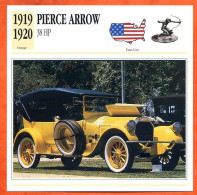 PIERCE ARROW 38 HP 1919  Voiture  USA  Auto Fiche Technique Automobile - Voitures