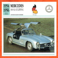 MERCEDES 300 SL GULLWING 1954 Voiture Grand Tourisme Allemagne Fiche Technique Automobile - Voitures