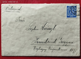 Deutschland. Germany. Soviet Occupation Zone. 1948. Letter With 75 Pfg. Stamp - Cartas & Documentos