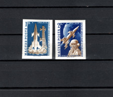 Hungary 1961 Space, Yuri Gagarin Set Of 2 Imperf. MNH -scarce- - Europe