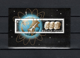 Hungary 1962 Space, Yuri Gagarin, G. Titov, John Glenn S/s MNH - Europe