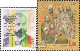 Kroatien 292,304 (kompl.Ausg.) Postfrisch 1994 Olympia, Weihnachten - Croazia