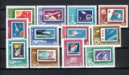 Hungary 1963 Space, Stamps On Stamps Set Of 12 MNH - Europa