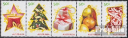 Australien 3309-3313 Fünferstreifen (kompl.Ausg.) Postfrisch 2009 Weihnachten - Ongebruikt