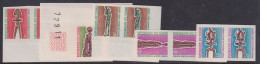 Chad, Scott J35-J39, MNH IMPERFORATE Pairs - Ongebruikt