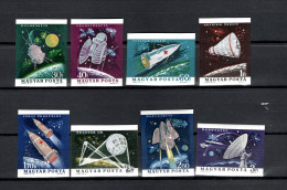 Hungary 1964 Space Research Set Of 8 Imperf. MNH -scarce- - Europa