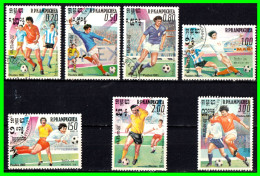 R.P. KAMPUCHEA - CAMBOYA - ( ASIA ) SELLOS  AÑO 1985 TEMATICA FUTBOL - Kampuchea