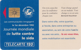 F310-LUTTE CONTRE LE SIDA-120u-SO2-12/92 - 1992