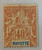 Mayotte YT N° 10 Neuf* - Unused Stamps