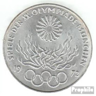 BRD Jägernr: 405 1972 F Stgl./unzirkuliert Silber 1972 10 DM Olympiade Feuer - Conmemorativas