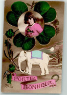 39626004 - Kind Elefant Hufeisen Gluecksbringer Porte Bonheur Gloria Nr.536 - Expositions