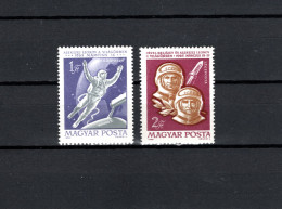 Hungary 1965 Space, Voshod 2, Set Of 2 MNH - Europa