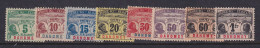 Dahomey, Scott J1-J8 (Yvert TT1-TT8), MHR - Unused Stamps