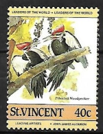 St Vincent - : MNH **  1985 : Pileated Woodpecker  -  Dryocopus Pileatus - Climbing Birds