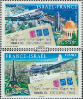 Frankreich 4538-4539 (kompl.Ausg.) Postfrisch 2008 Diplomatische Beziehungen Mit Israe - Unused Stamps