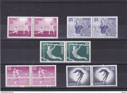 SUEDE 1972 SPORTS FEMININS Yvert 716a-720a, Michel 737-741 NEUF** MNH Cote Yv: 10 Euros - Unused Stamps