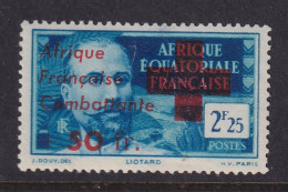 French Equatorial Africa, Scott B10 (Yvert 165), MLH (thin) - Nuevos