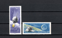 Hungary 1966 Space, Luna 9, Set Of 2 MNH - Europa