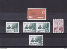 SUEDE 1975 Yvert 870-872 + 871a-871b NEUF** MNH Cote 4 Euros - Unused Stamps
