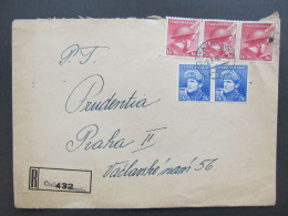 BRIEF  Česká Kamenice - Praha 1946 Provisorium /// P8516 - Cartas & Documentos