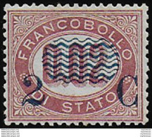 1878 Italia VE II 2C. Su 0,02c. Lacca Servizio Bc MNH Sassone N. 29 - Sonstige & Ohne Zuordnung