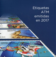 Espagne - 2017 - Les 8 émissions De L'année 2017 En Livret De Présentation - Automaatzegels [ATM]