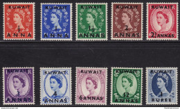 1952-54 KUWAIT, SG N° 93/102  10 Valori  MNH/** - Andere & Zonder Classificatie