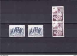SUEDE 1976 OISEAUX ET ARTISANAT  Yvert 917 + 917b + 918a NEUF** MNH - Unused Stamps