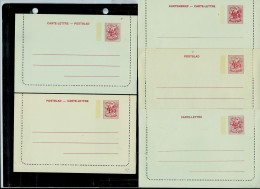 Carte Neuve N° 42 :  Les 5 Cartes 4,50 Frs Rouge - Carte-Lettere