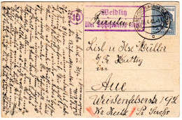 1948, Landpost Stpl. 10 WEIDLITZ über Bischofswerda Auf Karte M. 12 Pf. - Colecciones