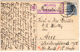 1948, Landpost Stpl. 10 WEIDLITZ über Bischofswerda Auf Karte M. 12 Pf. - Verzamelingen