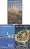 Kroatien 868-870 (kompl.Ausg.) Postfrisch 2008 Leuchttürme - Kroatien