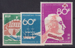 French Polynesia, Scott C45-C47, MLH - Poste Aérienne