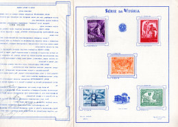 Brasilien 1945, Geschenkheft M. Probedrucken U. Einlage In Russischer Sprache - Autres & Non Classés