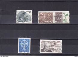 SUEDE 1976  Yvert 916 + 921-922 + 932-933 NEUF** MNH Cote 4,25 Euros - Ungebraucht