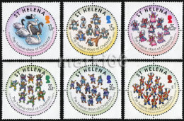 Saint Helena Island - 2007 - The Twelve Days Of Christmas, 2nd Part - Mint Stamp Set - Isla Sta Helena