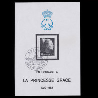 MONACO.1983.10fr Black.Princess Grace. Scott 1363 .Used - Oblitérés