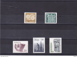 SUEDE 1976  Yvert 934-938 NEUF** MNH Cote : 7 Euros - Neufs