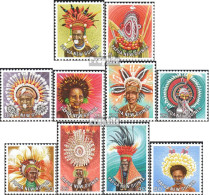 Papua-Neuguinea 341-350 (kompl.Ausg.) Postfrisch 1978 Kopfschmuck - Papúa Nueva Guinea