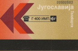 PHONE CARD JUGOSLAVIA  (E85.34.4 - Yougoslavie