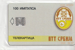 PHONE CARD SERBIA INTRACOM - BLISTER - TEST (E85.41.3 - Jugoslavia