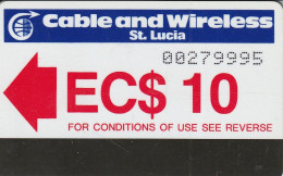 PHONE CARD ST LUCIA AUTELCA (WITH SMALL I) (E83.3.4 - Santa Lucía