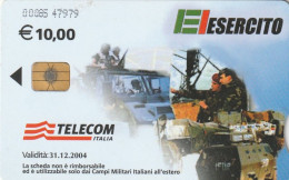 PHONE CARD BASI MILITARI TELECOM CHIP 10  (E77.36.5 - Special Uses