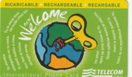 PREPAID PHONE CARD TELECOM WELCOME RICARICABILE  (E77.5.5 - Cartes GSM Prépayées & Recharges