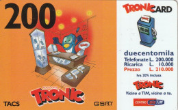 RICARICA TIM TRONY CARD 200  (E77.6.7 - Cartes GSM Prépayées & Recharges