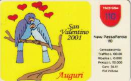 RICARICA TIM 110 SANVALENTINO 2001  (USP41.5 - Schede GSM, Prepagate & Ricariche