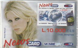 CARTA SERVIZI NEWS CARD TIM BLISTER (USP28.3 - Cartes GSM Prépayées & Recharges