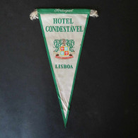 Portugal Hotel Condestável Lisboa Bandeirola Publicitária C. 1960 Fanion Publicitaire Publicitary Pennant - Sonstige & Ohne Zuordnung