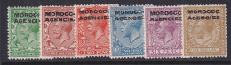 Morocco Agencies, (GB Offices), Scott 220-225 (SG 55/61), MHR - Postämter In Marokko/Tanger (...-1958)