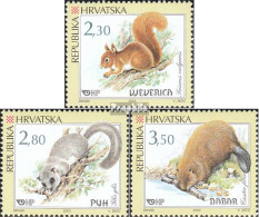 Kroatien 657-659 (kompl.Ausg.) Postfrisch 2003 Einheimische Nagetiere - Croatie